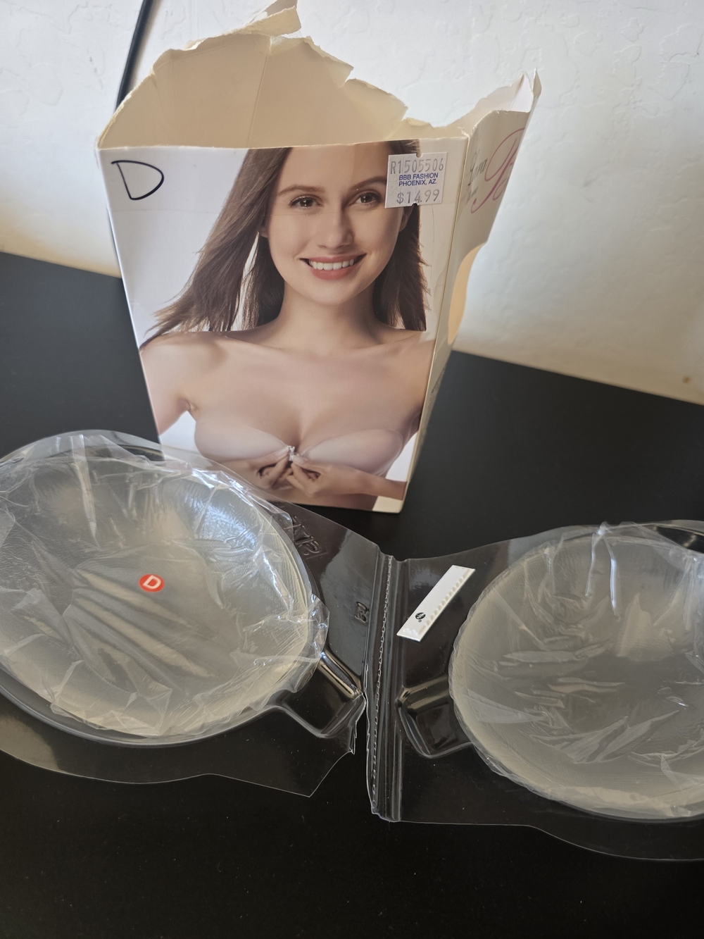 LARA Pink Silicone Adhesive Strapless Bra Cups